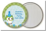 Owl Birthday Boy - Personalized Birthday Party Pocket Mirror Favors