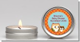 Owl - Fall Theme or Halloween - Baby Shower Candle Favors