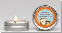Owl - Fall Theme or Halloween - Baby Shower Candle Favors