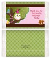 Owl Birthday Girl - Personalized Popcorn Wrapper Birthday Party Favors thumbnail