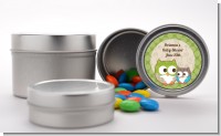 Owl - Look Whooo's Having A Baby - Custom Baby Shower Favor Tins