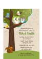 Owl - Look Whooo's Having A Baby - Baby Shower Petite Invitations thumbnail