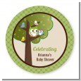 Owl - Look Whooo's Having A Baby - Personalized Baby Shower Table Confetti thumbnail