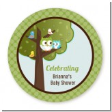 Owl - Look Whooo's Having A Boy - Personalized Baby Shower Table Confetti