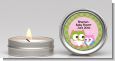 Owl - Look Whooo's Having A Girl - Baby Shower Candle Favors thumbnail