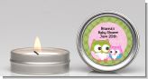 Owl - Look Whooo's Having A Girl - Baby Shower Candle Favors