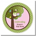 Owl - Look Whooo's Having A Girl - Personalized Baby Shower Table Confetti thumbnail