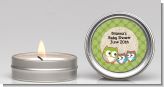 Owl - Look Whooo's Having Twins - Baby Shower Candle Favors