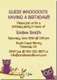 Retro Owl - Birthday Party Invitations thumbnail