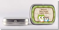 Owl - Look Whooo's Having A Baby - Personalized Baby Shower Mint Tins