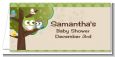 Owl - Look Whooo's Having A Baby - Personalized Baby Shower Place Cards thumbnail