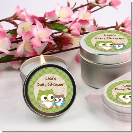 Owl - Birthday Party Candle Favors