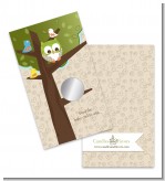 Owl - Look Whooo's Having A Baby - Baby Shower Scratch Off Game Tickets