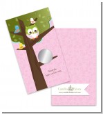 Owl - Look Whooo's Having A Girl - Baby Shower Scratch Off Game Tickets