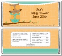 Owls | Gemini Horoscope - Personalized Baby Shower Candy Bar Wrappers