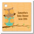 Owls | Gemini Horoscope - Personalized Baby Shower Card Stock Favor Tags thumbnail