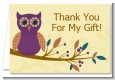 Retro Owl - Birthday Party Thank You Cards thumbnail