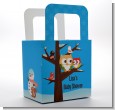 Owl - Winter Theme or Christmas - Personalized Baby Shower Favor Boxes thumbnail
