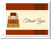 Pack Your Bags Destination - Bridal Shower Thank You Cards