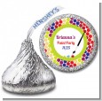 Paint Party - Hershey Kiss Birthday Party Sticker Labels thumbnail