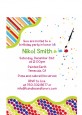Paint Party - Birthday Party Petite Invitations thumbnail