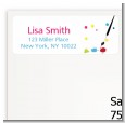 Paint Party - Birthday Party Return Address Labels thumbnail
