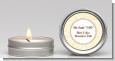 Pale Yellow & Brown - Bridal Shower Candle Favors thumbnail
