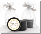 Pale Yellow & Brown - Bridal Shower Black Candle Tin Favors