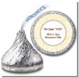 Pale Yellow & Brown - Hershey Kiss Bridal Shower Sticker Labels thumbnail