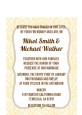 Pale Yellow & Brown - Bridal Shower Petite Invitations thumbnail