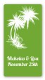 Palm Trees - Custom Rectangle Bridal Shower Sticker/Labels thumbnail