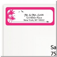 Palm Tree - Bridal Shower Return Address Labels