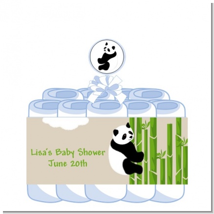Panda - Personalized Baby Shower Diaper Cake 1 Tier