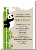 Panda - Baby Shower Petite Invitations