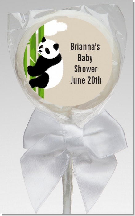 Panda - Personalized Baby Shower Lollipop Favors