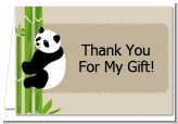 Panda - Baby Shower Thank You Cards