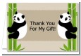 Twin Pandas - Baby Shower Thank You Cards thumbnail