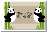 Twin Pandas - Baby Shower Thank You Cards