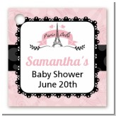 Paris BeBe - Personalized Baby Shower Card Stock Favor Tags