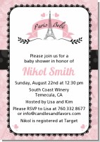 Paris BeBe - Baby Shower Invitations