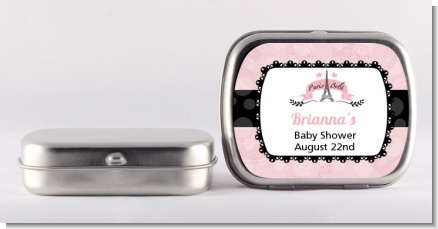 Paris BeBe - Personalized Baby Shower Mint Tins