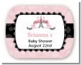Paris BeBe - Personalized Baby Shower Rounded Corner Stickers thumbnail