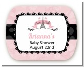 Paris BeBe - Personalized Baby Shower Rounded Corner Stickers