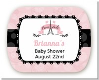 Paris BeBe - Personalized Baby Shower Rounded Corner Stickers