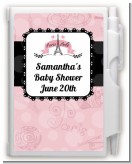 Paris BeBe - Baby Shower Personalized Notebook Favor