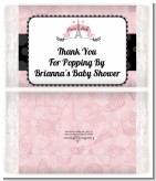 Paris BeBe - Personalized Popcorn Wrapper Baby Shower Favors