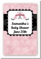 Paris BeBe - Custom Large Rectangle Baby Shower Sticker/Labels