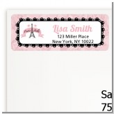 Paris BeBe - Baby Shower Return Address Labels