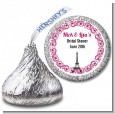 Paris - Hershey Kiss Bridal Shower Sticker Labels thumbnail