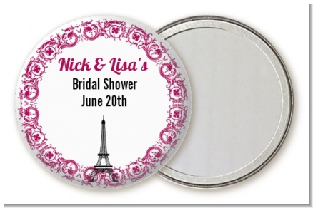 Paris - Personalized Bridal Shower Pocket Mirror Favors